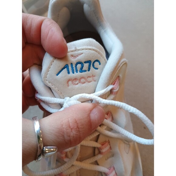 NIKE Women Air Max 270 REACT American Modern Summit Running Shoes Sz 9.5 - Picture 3 of 14